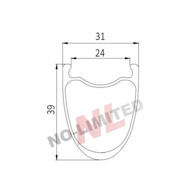 No Limited Sprint 39 Gravel disc GEN1 wheels